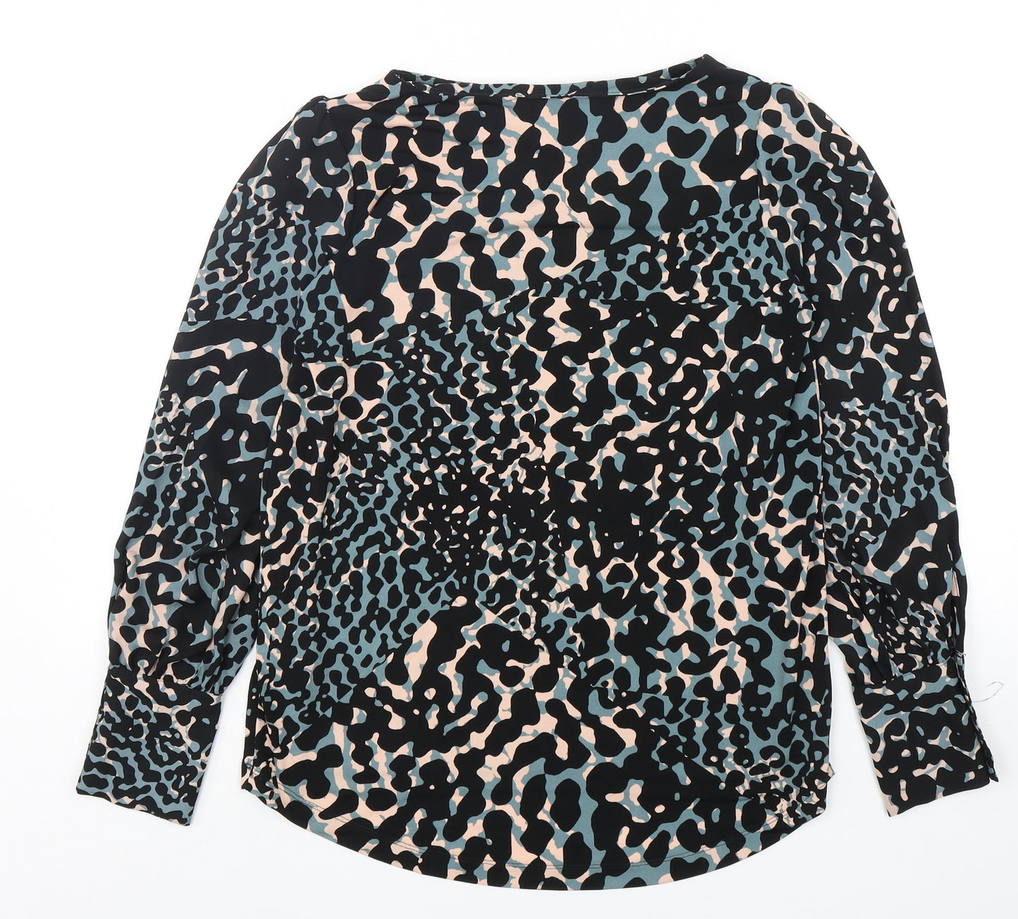 NEXT Womens Multicoloured Animal Print Polyester Basic Blouse Size 10 Round Neck
