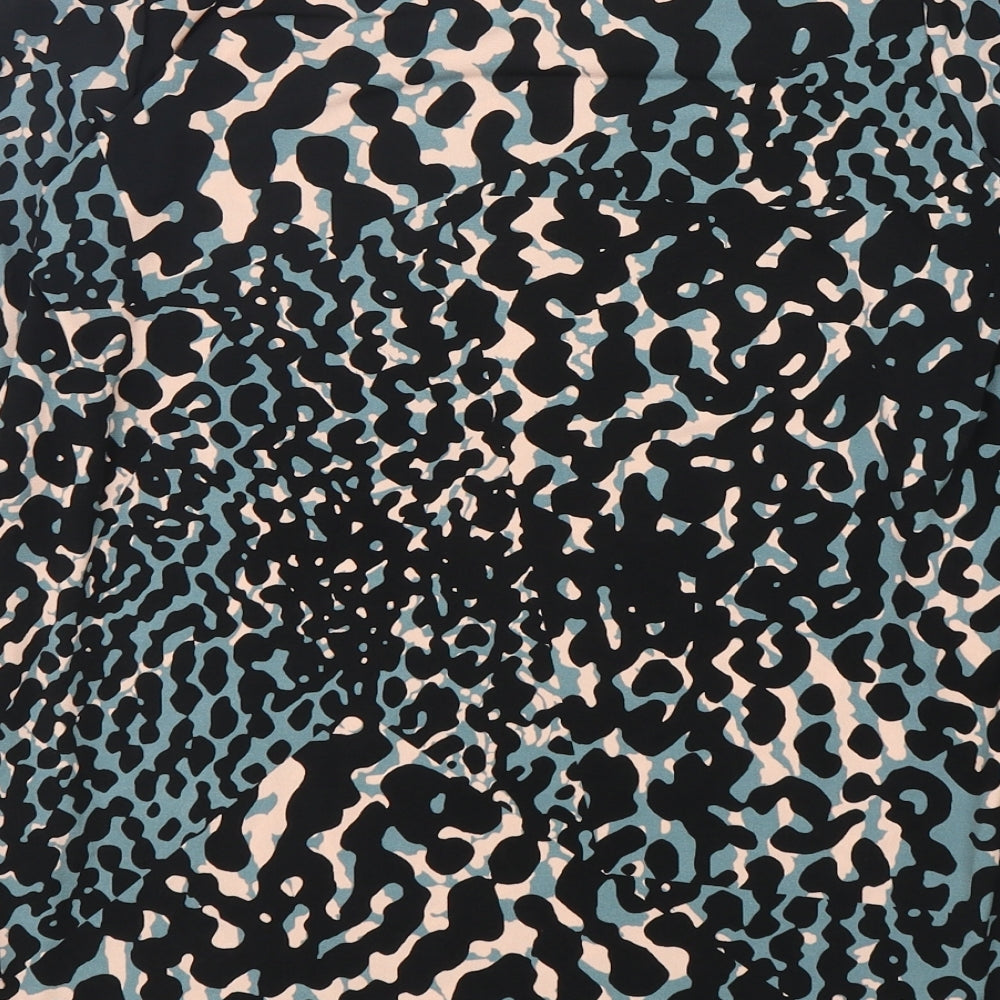 NEXT Womens Multicoloured Animal Print Polyester Basic Blouse Size 10 Round Neck