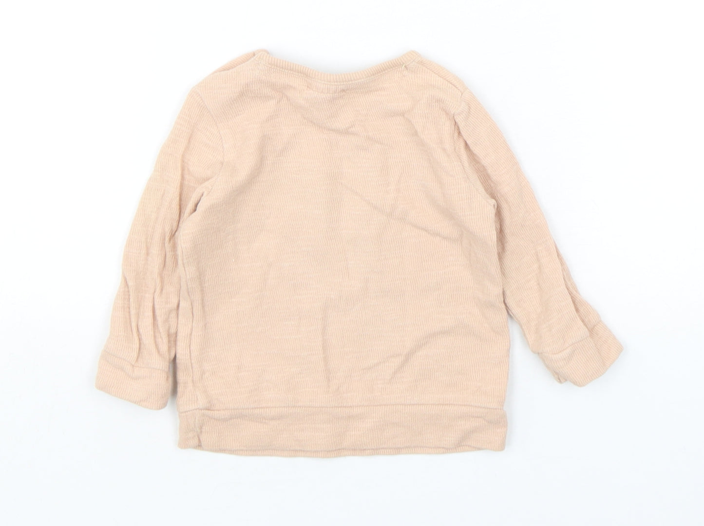 Disney  Baby Beige  Cotton Basic T-Shirt Size 0-3 Months Round Neck Pullover - Lion King