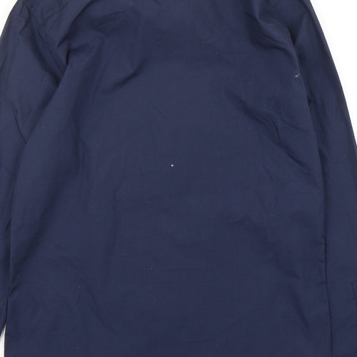 New Look Mens Blue  Polyester  Button-Up Size S Collared