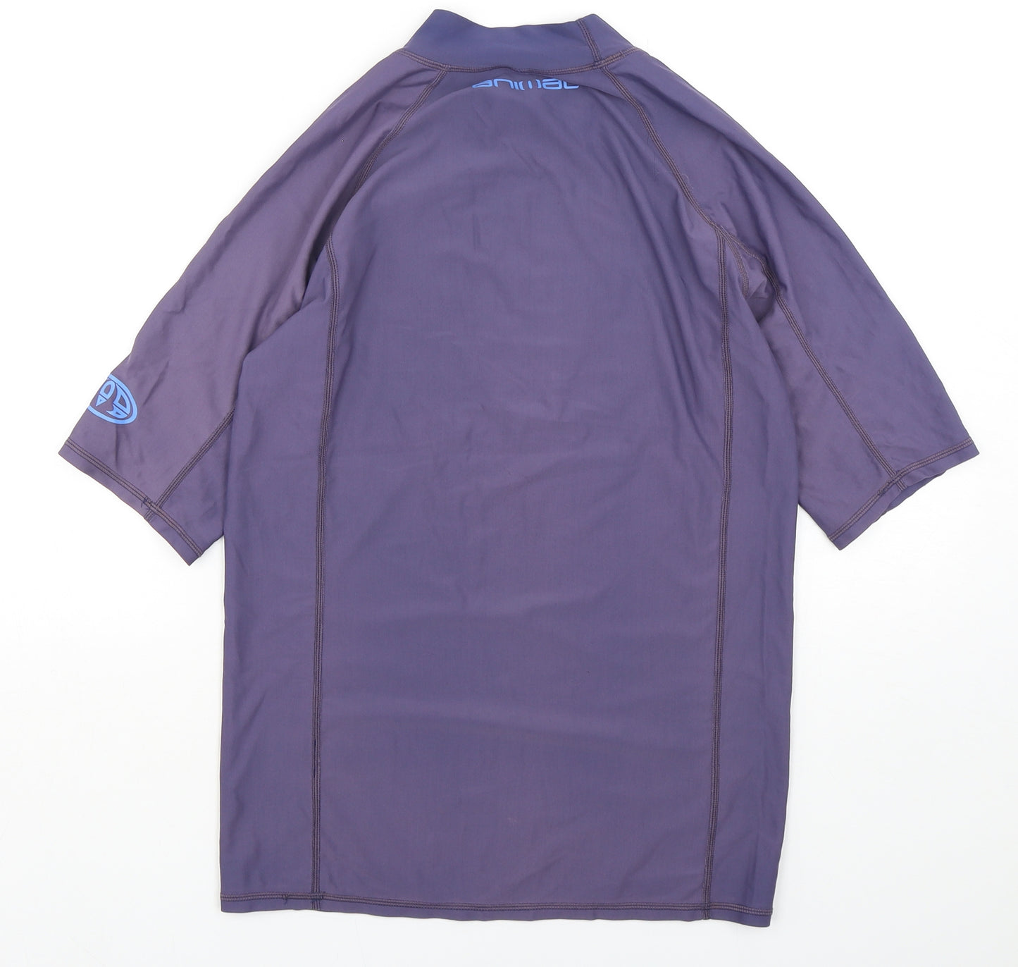 Animal Boys Purple  Polyamide Basic T-Shirt Size 15-16 Years Mock Neck