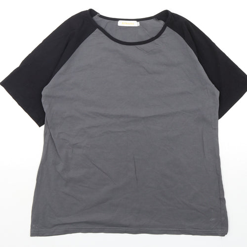 Aiboria Mens Multicoloured  Polyester  T-Shirt Size M Round Neck