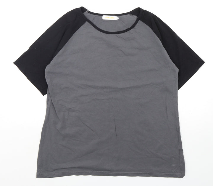 Aiboria Mens Multicoloured Polyester T-Shirt Size M Round Neck