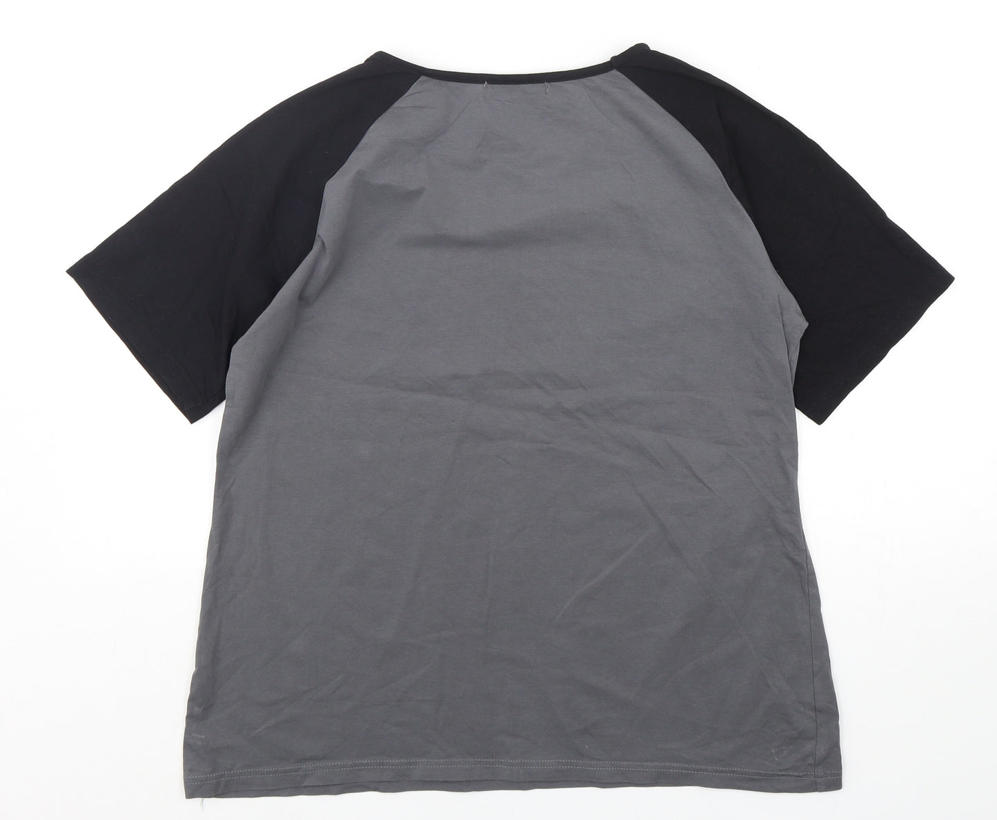 Aiboria Mens Multicoloured  Polyester  T-Shirt Size M Round Neck