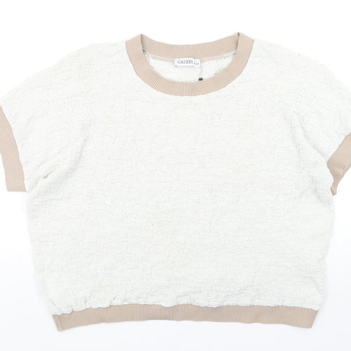 Gallery Womens Multicoloured Round Neck  Cotton Pullover Jumper Size L