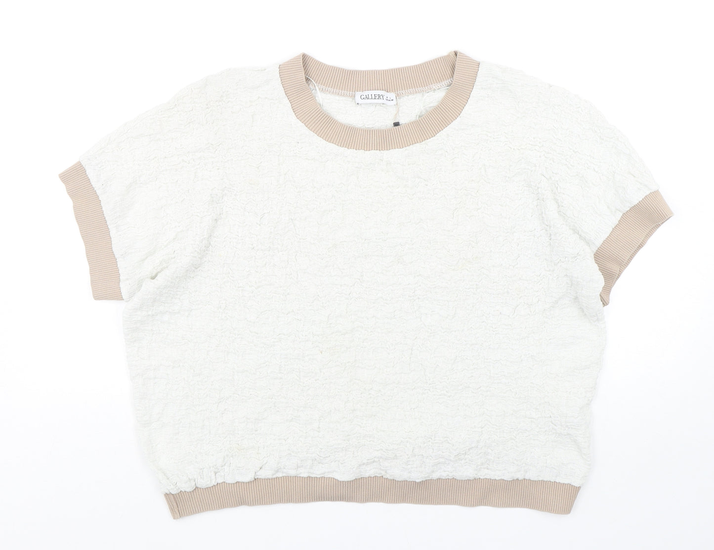 Gallery Womens Multicoloured Round Neck  Cotton Pullover Jumper Size L