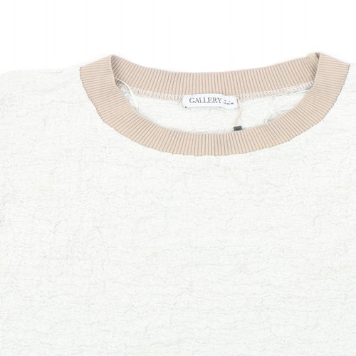 Gallery Womens Multicoloured Round Neck  Cotton Pullover Jumper Size L