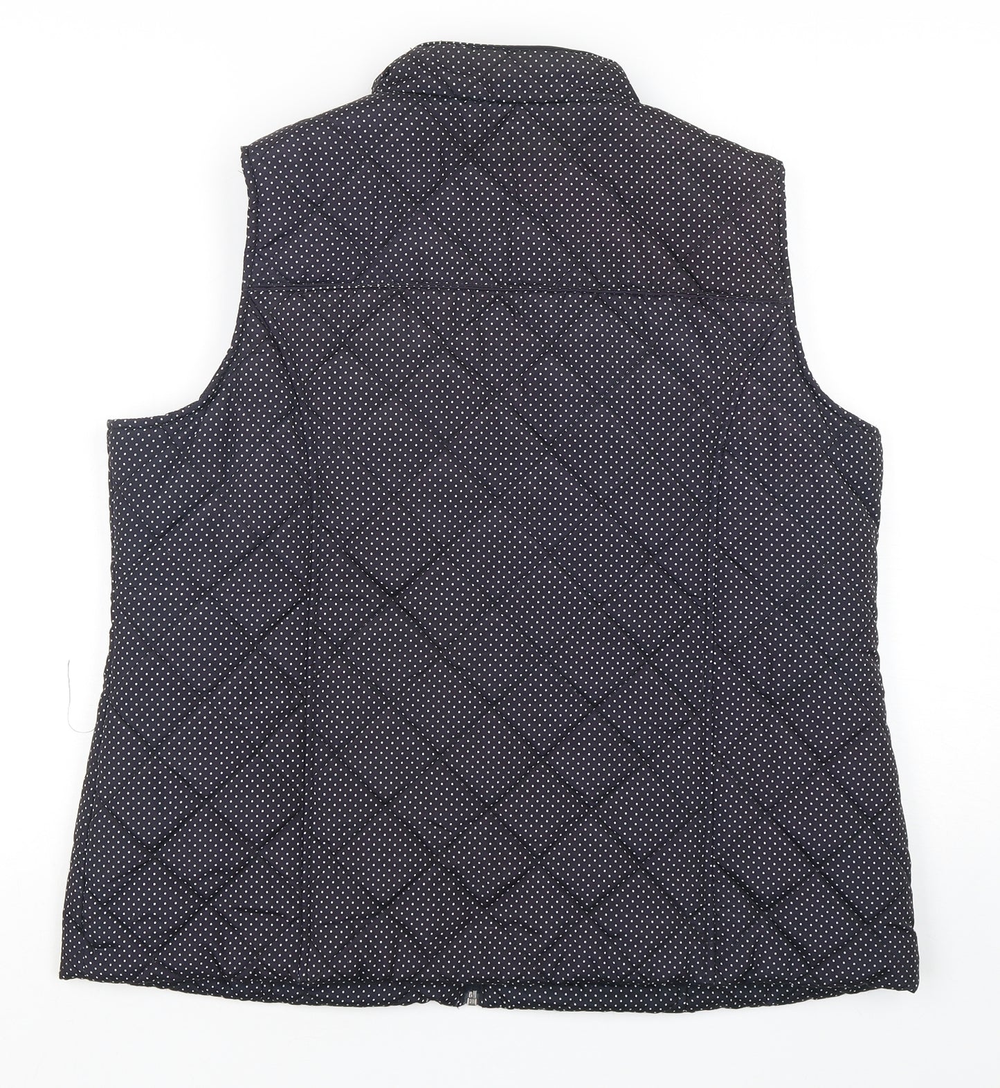 Bonmarché Womens Multicoloured Polka Dot  Gilet Coat Size 16