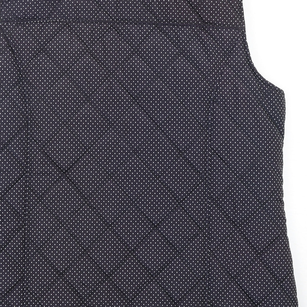 Bonmarché Womens Multicoloured Polka Dot  Gilet Coat Size 16