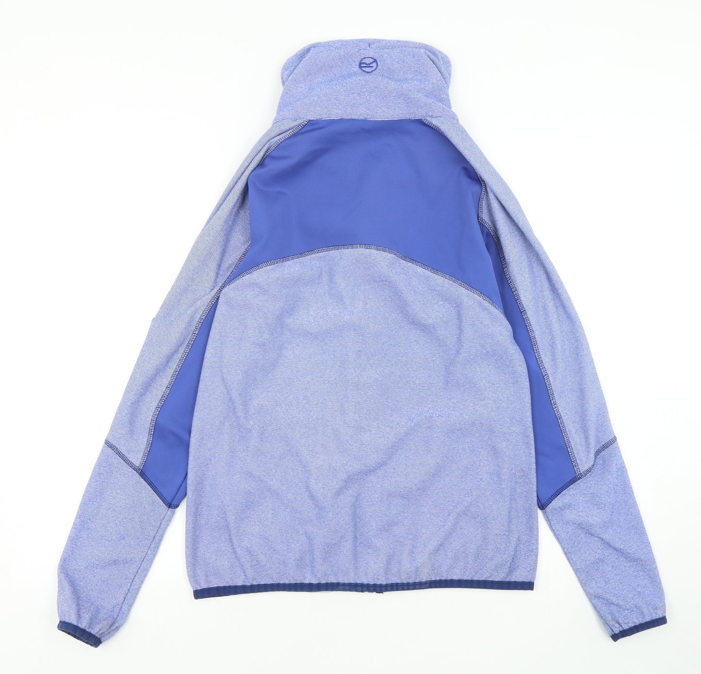 Regatta Womens Blue Striped Polyester Full Zip Sweatshirt Size 14