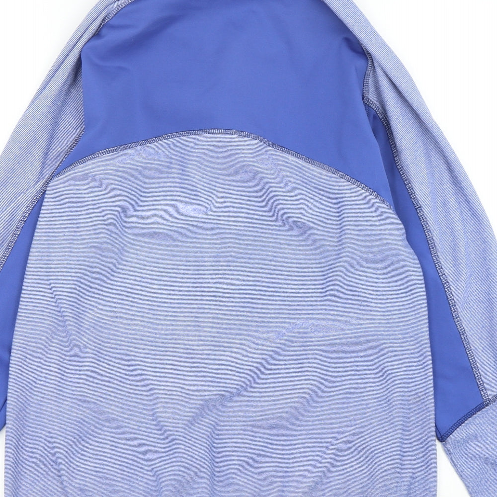 Regatta Womens Blue Striped Polyester Full Zip Sweatshirt Size 14
