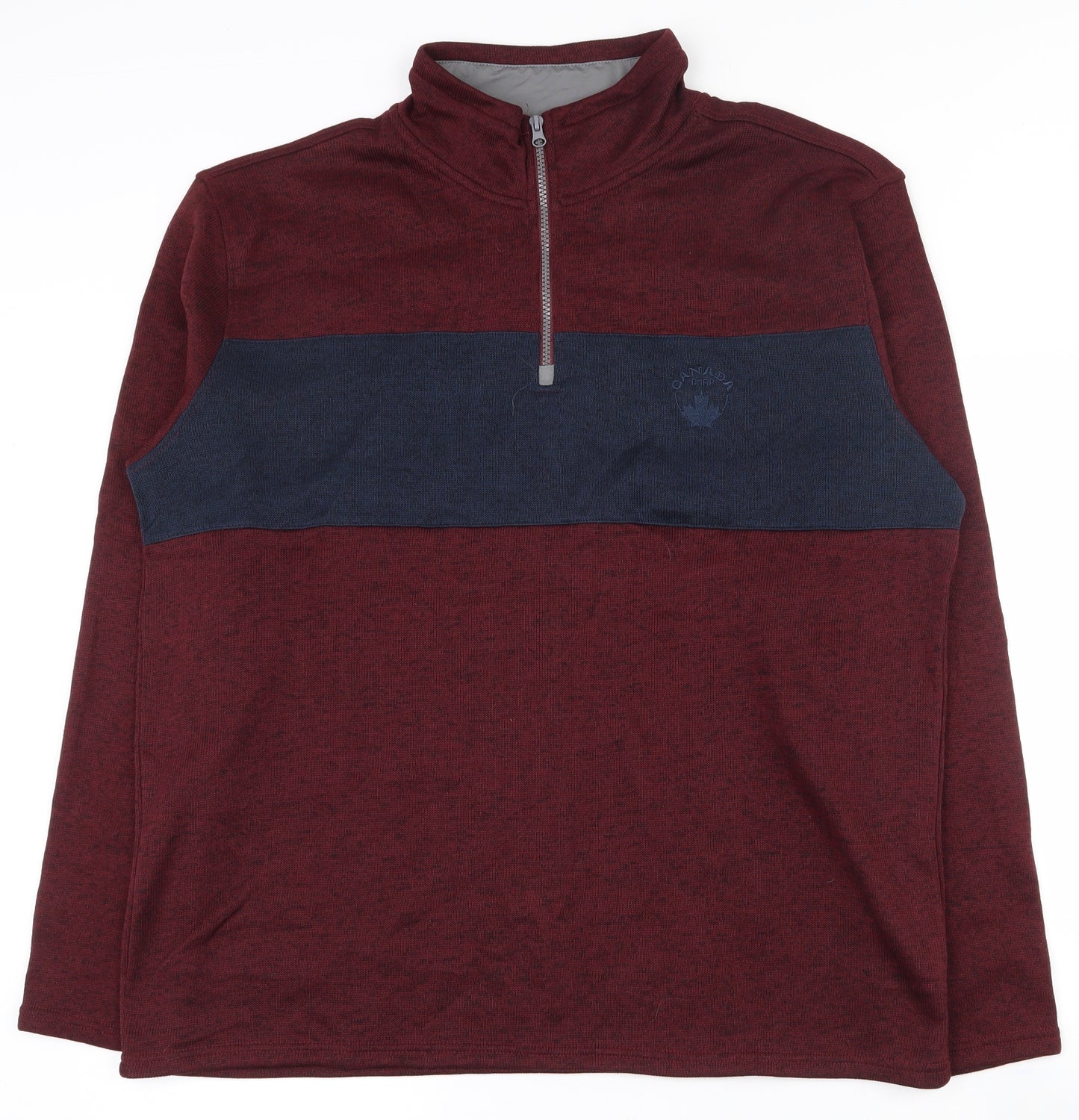 Atlas Mens Red  Polyester Pullover Sweatshirt Size 3XL