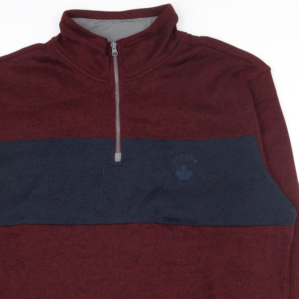Atlas Mens Red  Polyester Pullover Sweatshirt Size 3XL