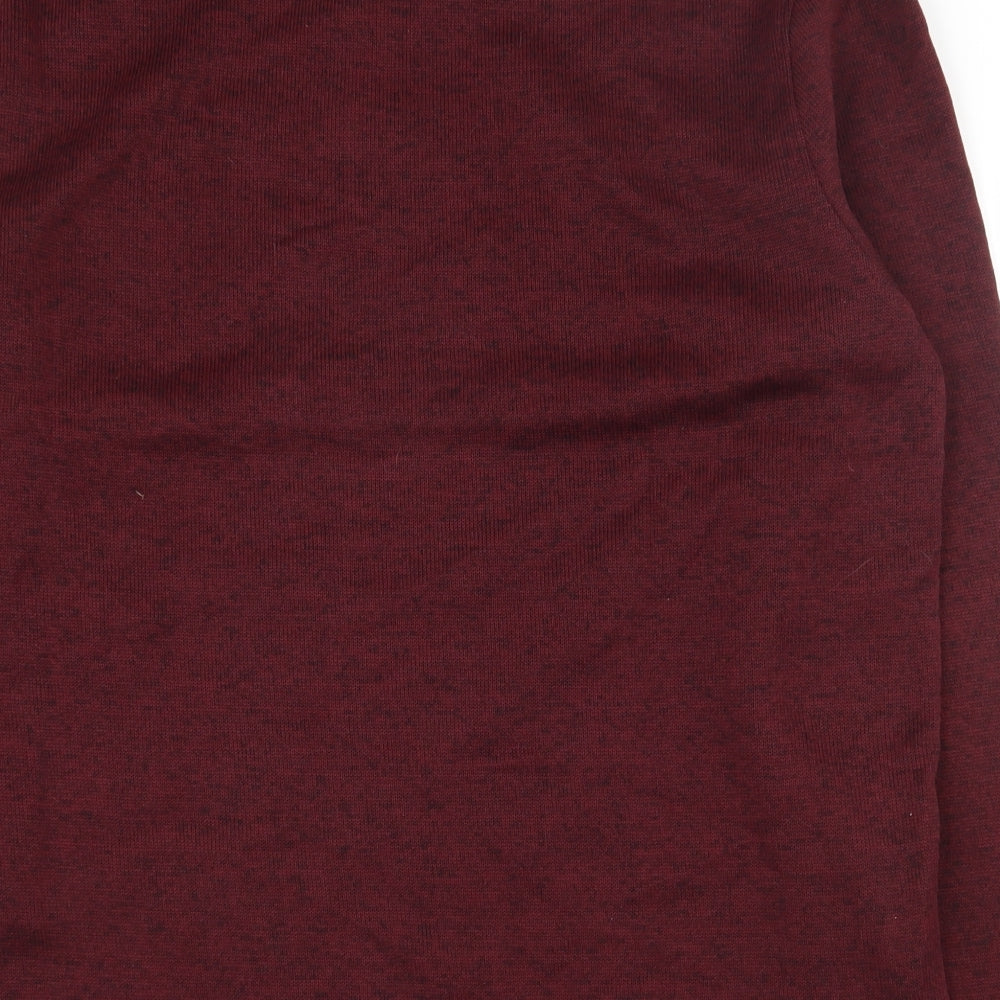 Atlas Mens Red  Polyester Pullover Sweatshirt Size 3XL