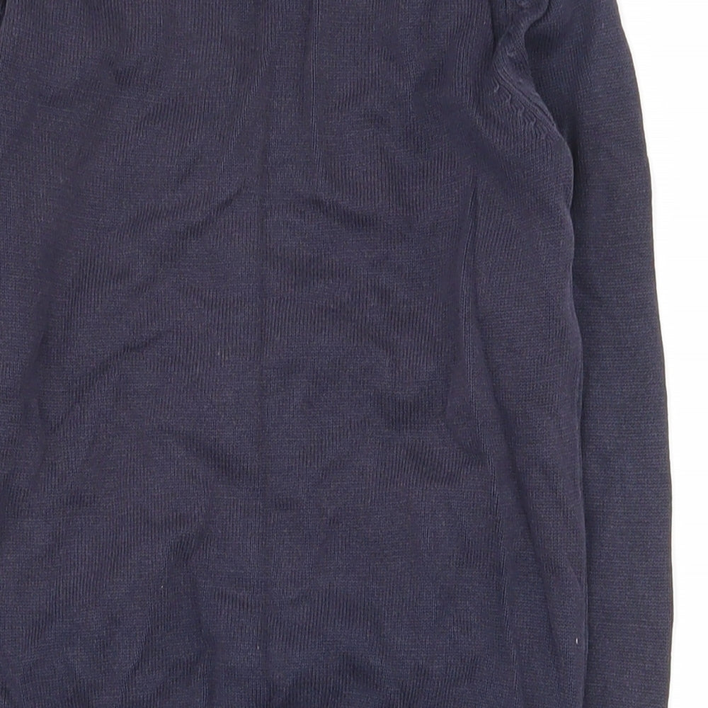 George Girls Blue V-Neck  Cotton Cardigan Jumper Size 4-5 Years  Button - School wear