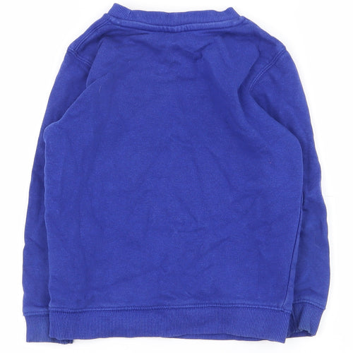 TU Boys Blue  Cotton Pullover Sweatshirt Size 4 Years  Pullover - School wear