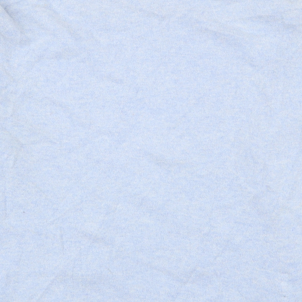 White Stuff Womens Blue Round Neck  Viscose Pullover Jumper Size 14