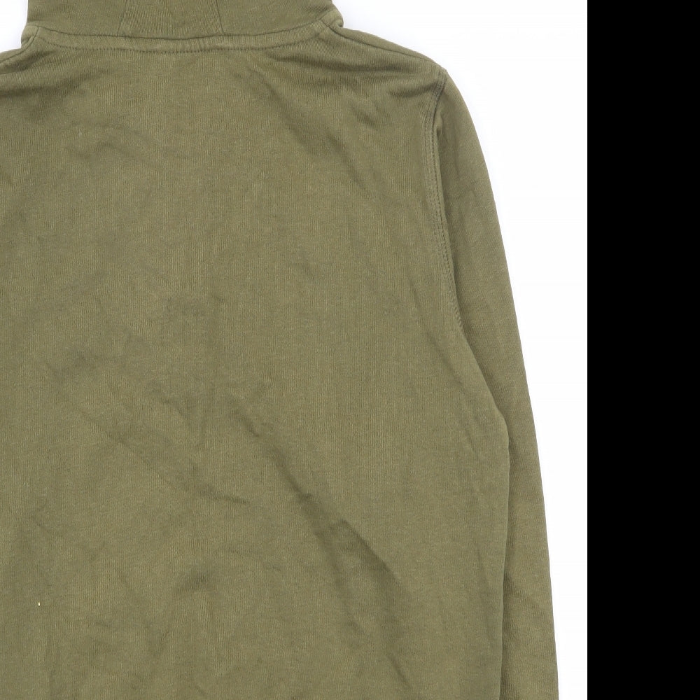 bonprix Womens Green  Cotton Pullover Hoodie Size M  Pullover