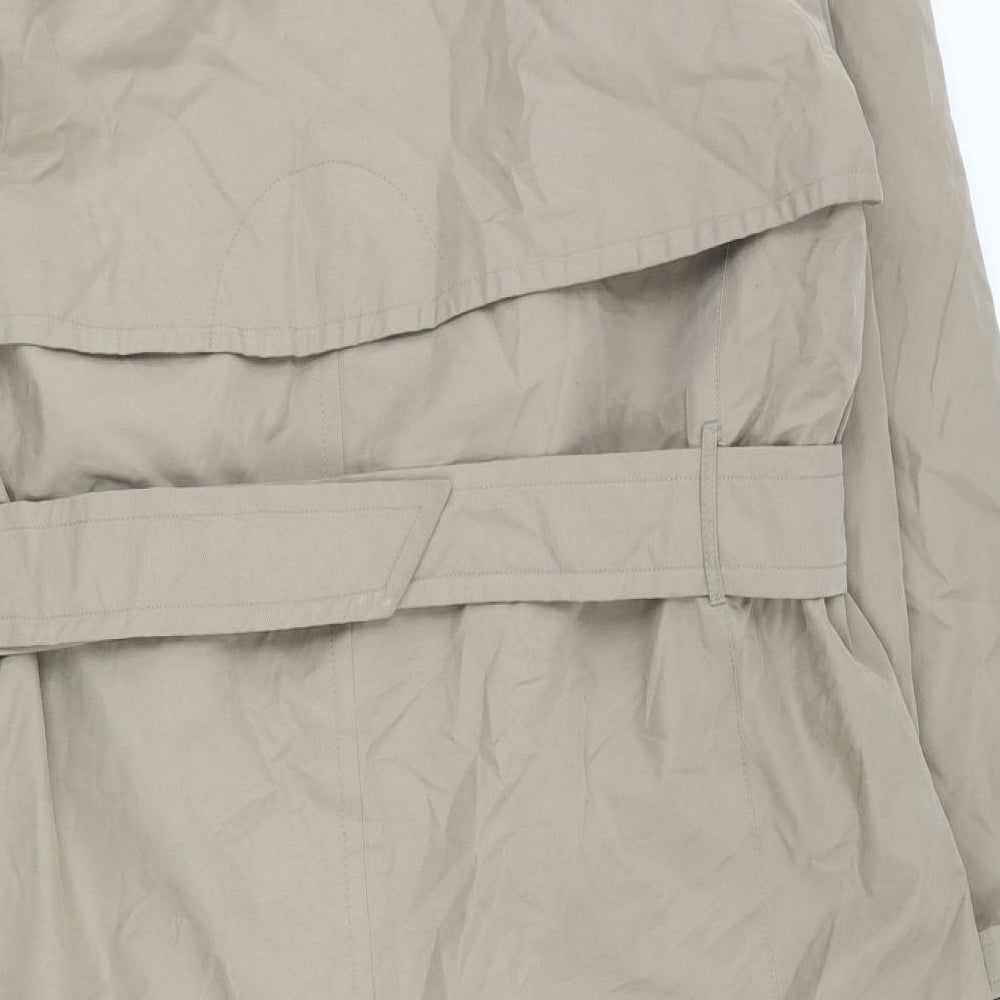 Rainman Mens Beige   Trench Coat Coat Size 40  Button