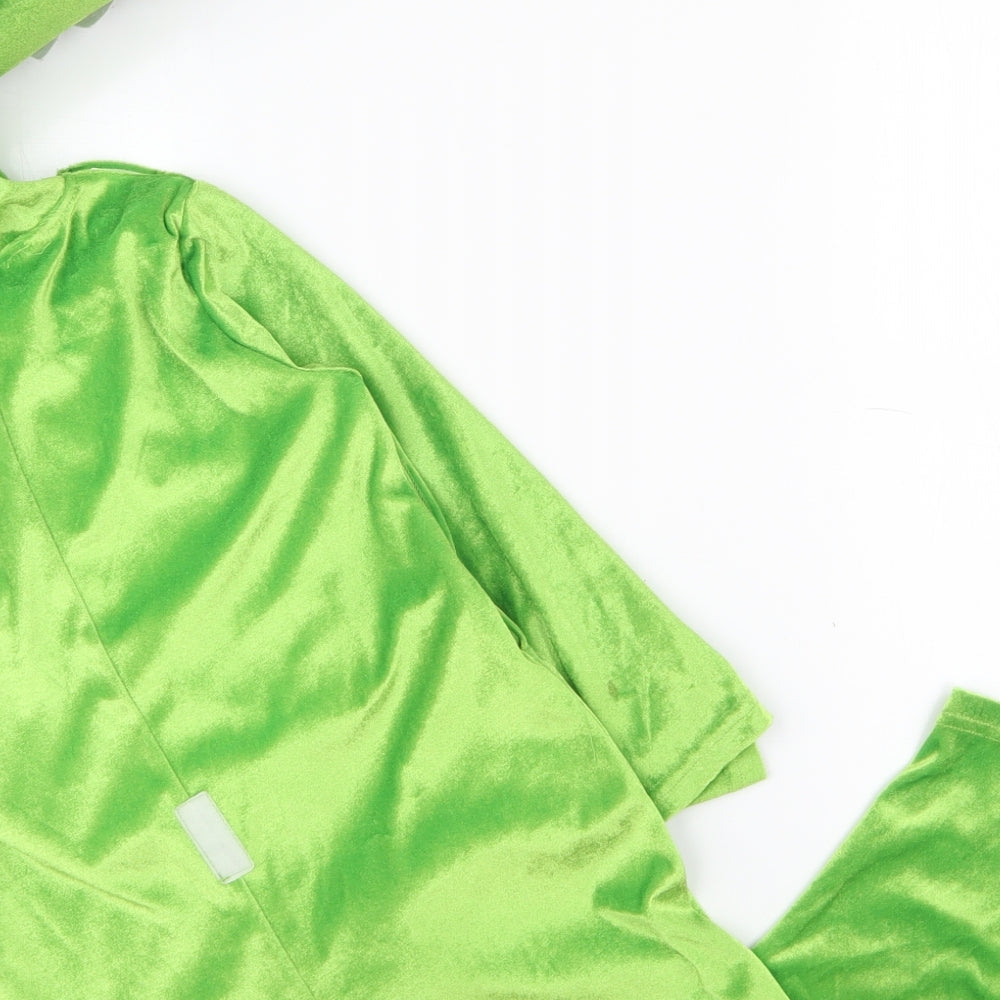 George Boys Green  100% Polyester  One Piece Size 5-6 Years  Hook & Eye - Toy Story Rex fancy dress costume