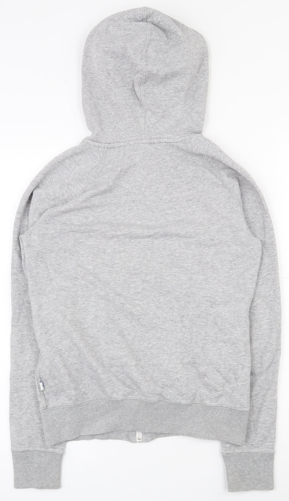 adidas Womens Grey  Cotton Full Zip Hoodie Size 8  Zip