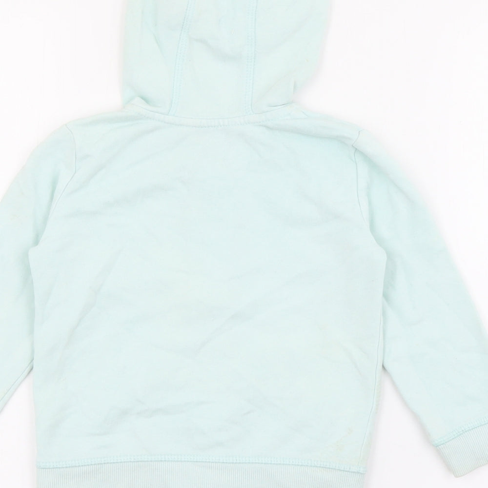 Geoger Girls Blue  Cotton Full Zip Hoodie Size 2-3 Years  Zip