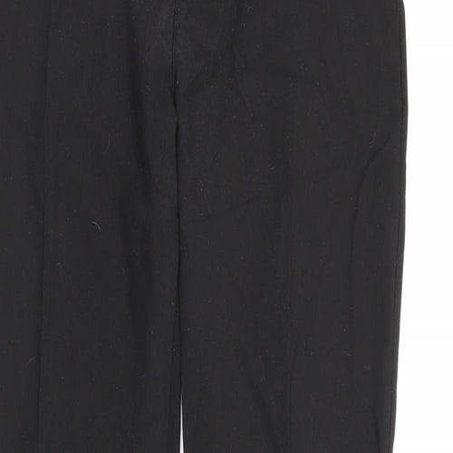 Marks and Spencer Boys Black  Polyester Dress Pants Trousers Size 14-15 Years  Regular Zip