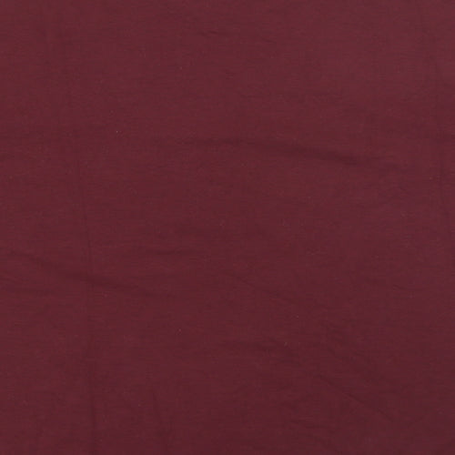 Uniqlo Mens Red  Cotton  T-Shirt Size M Crew Neck