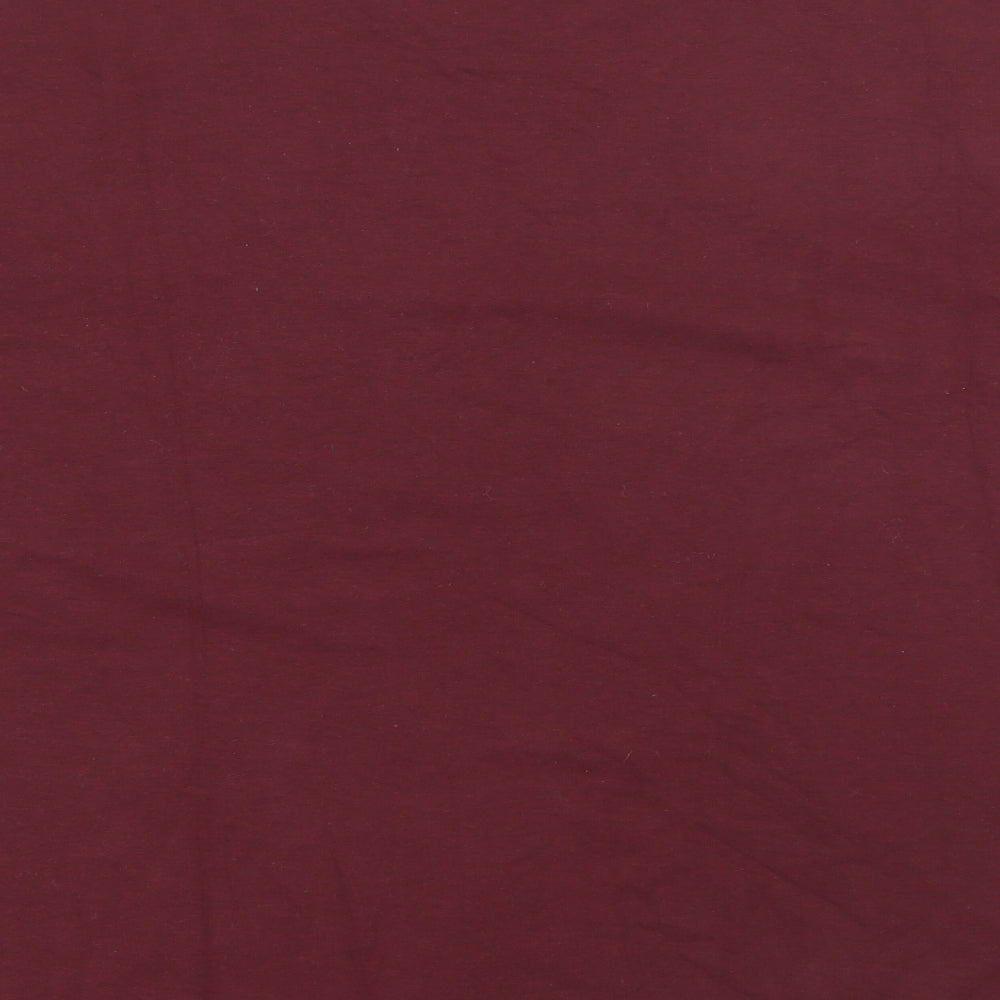 Uniqlo Mens Red  Cotton  T-Shirt Size M Crew Neck