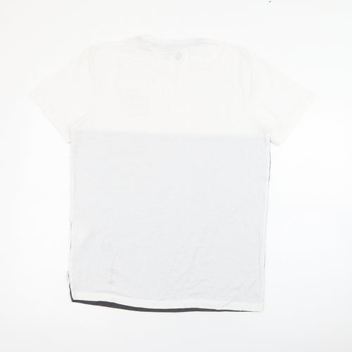 JACK & JONES Mens Grey  Cotton  T-Shirt Size M Crew Neck