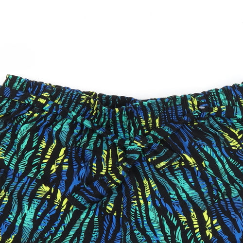 Pep & Co Womens Multicoloured Geometric Polyester Bermuda Shorts Size 14  Regular