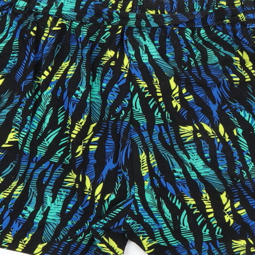 Pep & Co Womens Multicoloured Geometric Polyester Bermuda Shorts Size 14  Regular