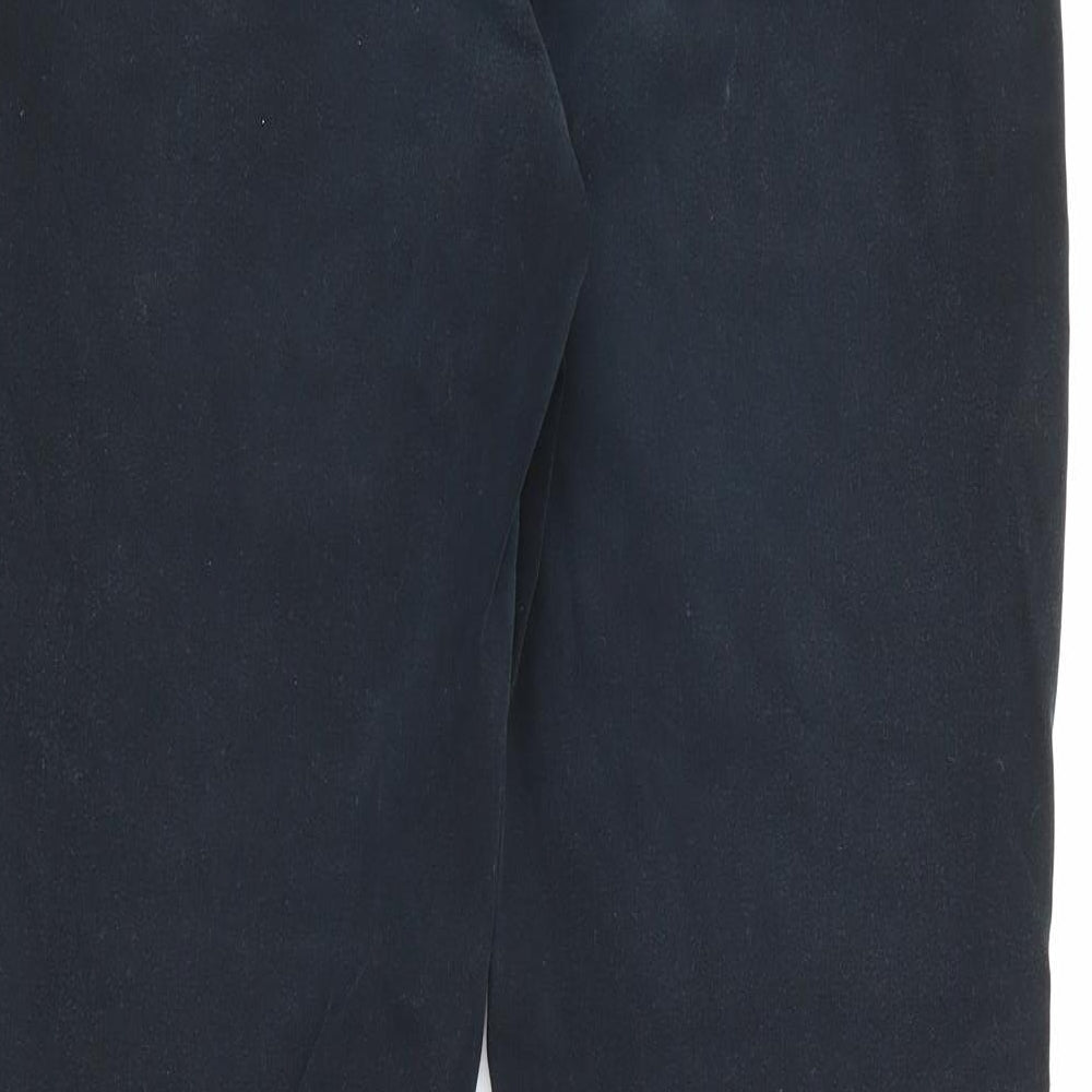 Marks and Spencer Womens Black  Cotton Straight Jeans Size 12 L28 in Regular Button