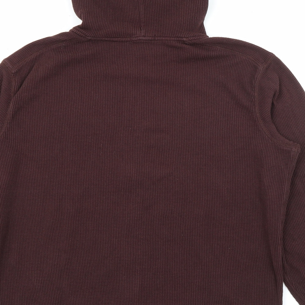 Gap Mens Red  Cotton Full Zip Hoodie Size M