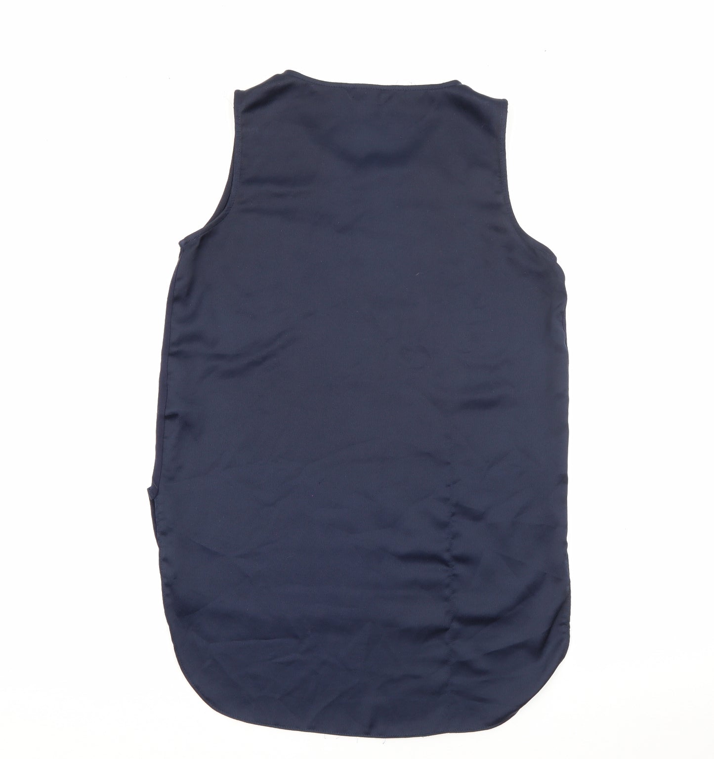 New Look Womens Blue  Viscose Camisole Tank Size 10 Round Neck