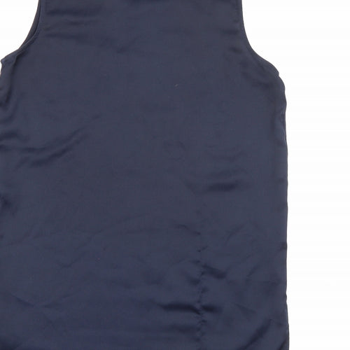 New Look Womens Blue  Viscose Camisole Tank Size 10 Round Neck