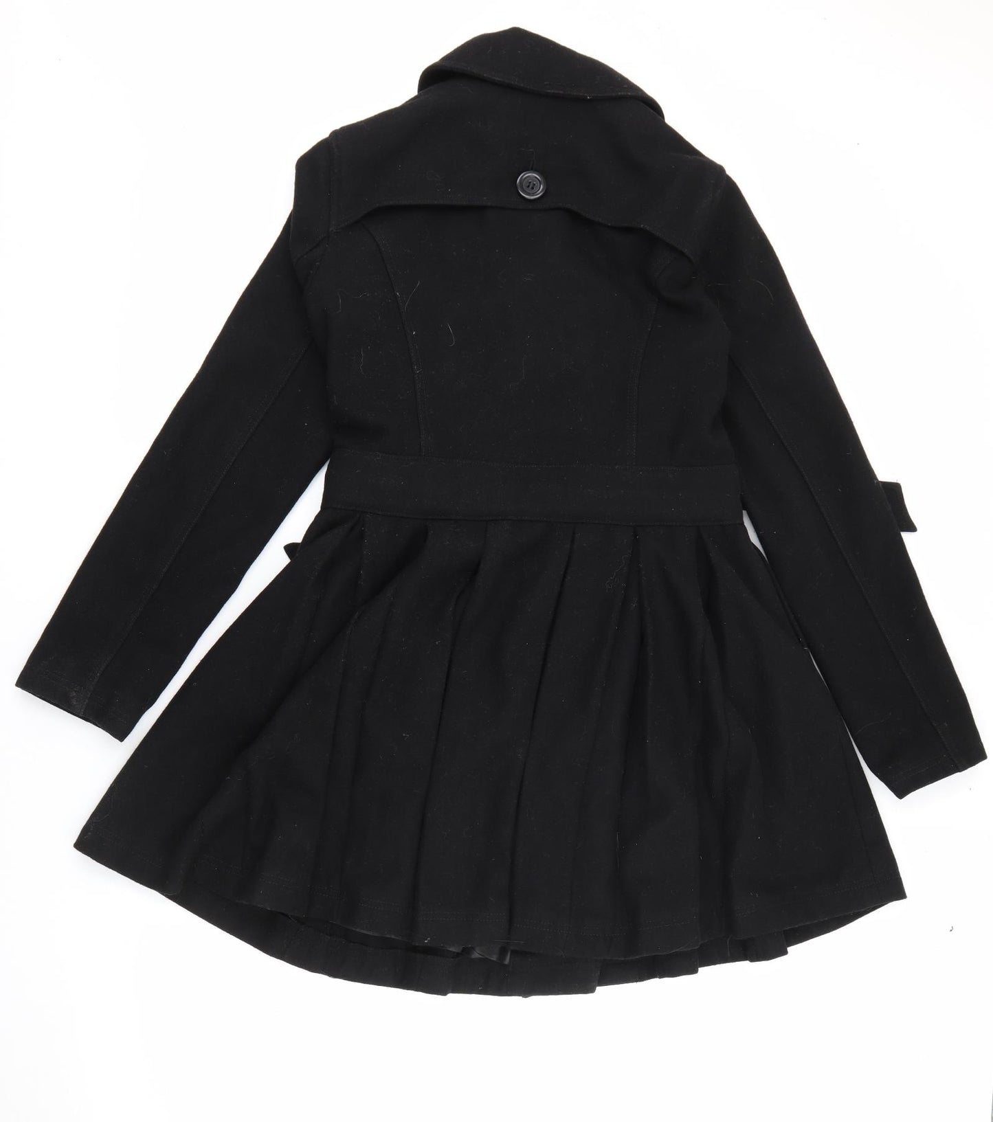 Only Womens Black   Overcoat Coat Size M  Button
