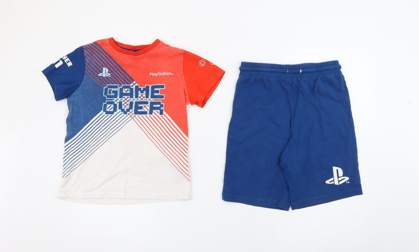 NEXT Boys Multicoloured  Cotton  Pyjama Set Size 8 Years   - Playstation
