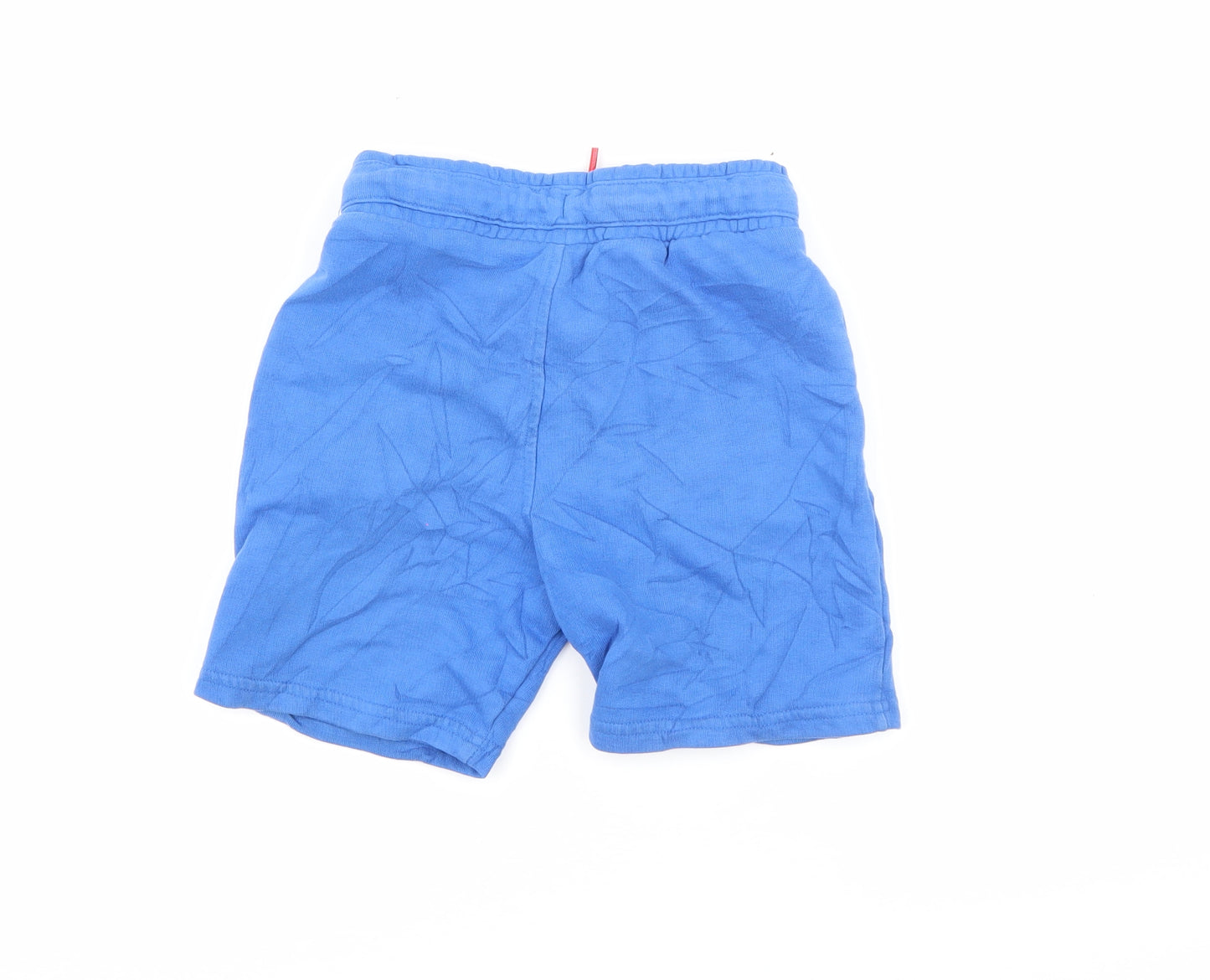 Marks and Spencer Boys Blue  Cotton Sweat Shorts Size 4-5 Years  Regular