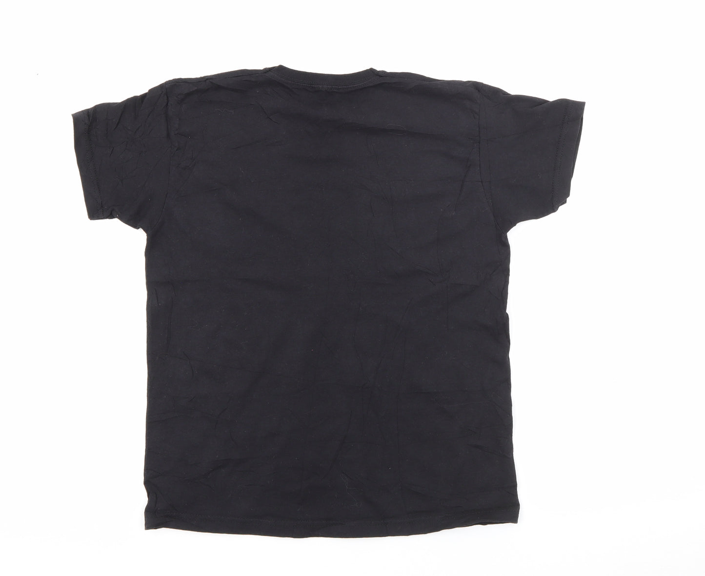 Minecraft Boys Black  Cotton Pullover T-Shirt Size 11-12 Years Crew Neck