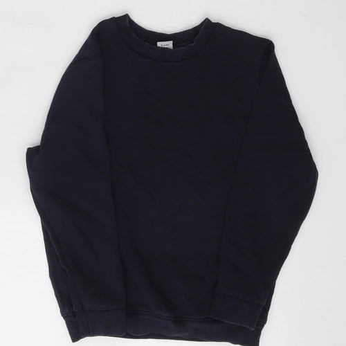 TU Boys Blue  Cotton Pullover Sweatshirt Size 5 Years   - School
