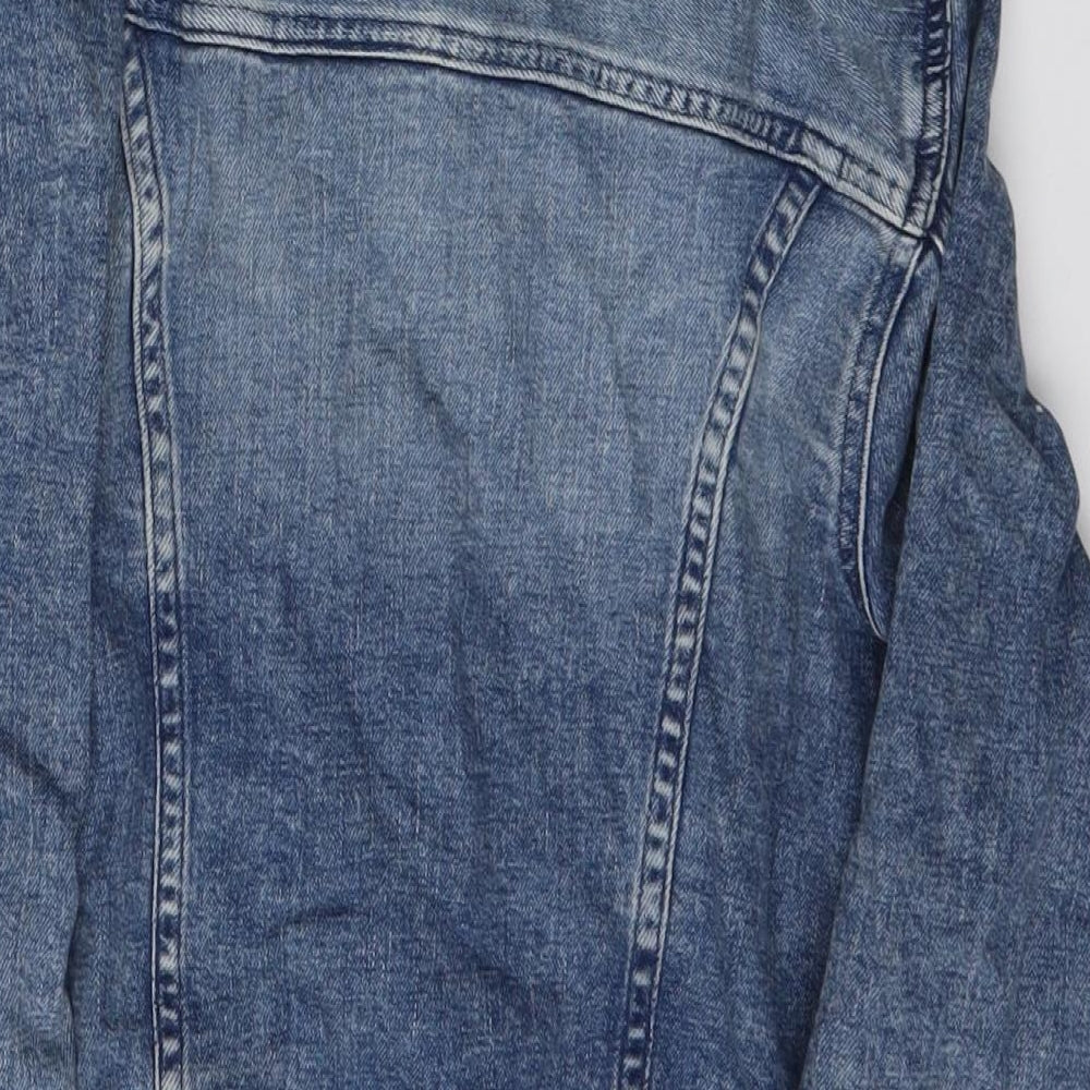 &denim Girls Blue   Basic Jacket Jacket Size 14 Years  Button