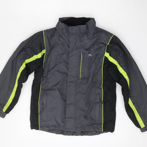 Trespass Boys Grey   Jacket  Size 8 Years  Zip - Waterproof