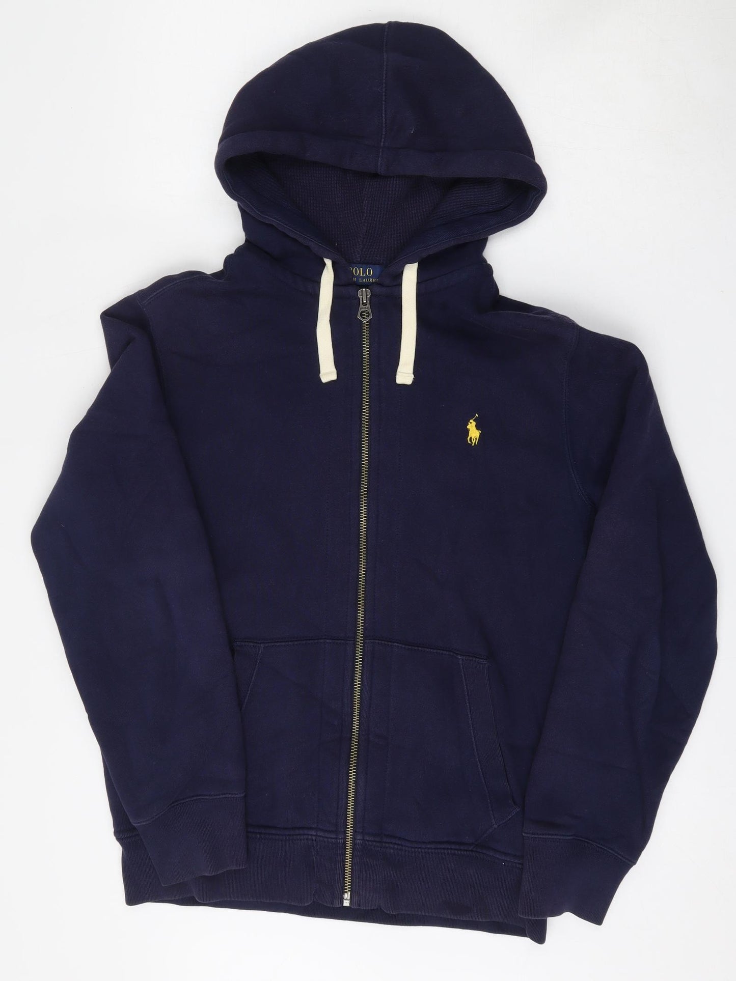 Ralph Lauren Mens Blue  Cotton Full Zip Hoodie Size M