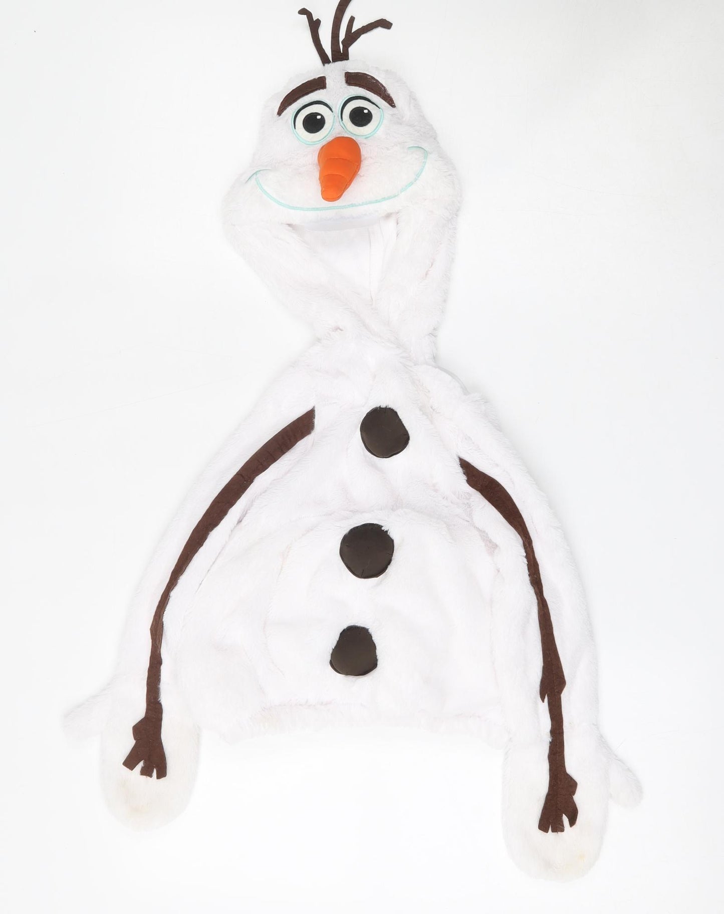 TU Girls White Solid Polyester Top Pyjama Set Size 3 Years   - Olaf Frozen