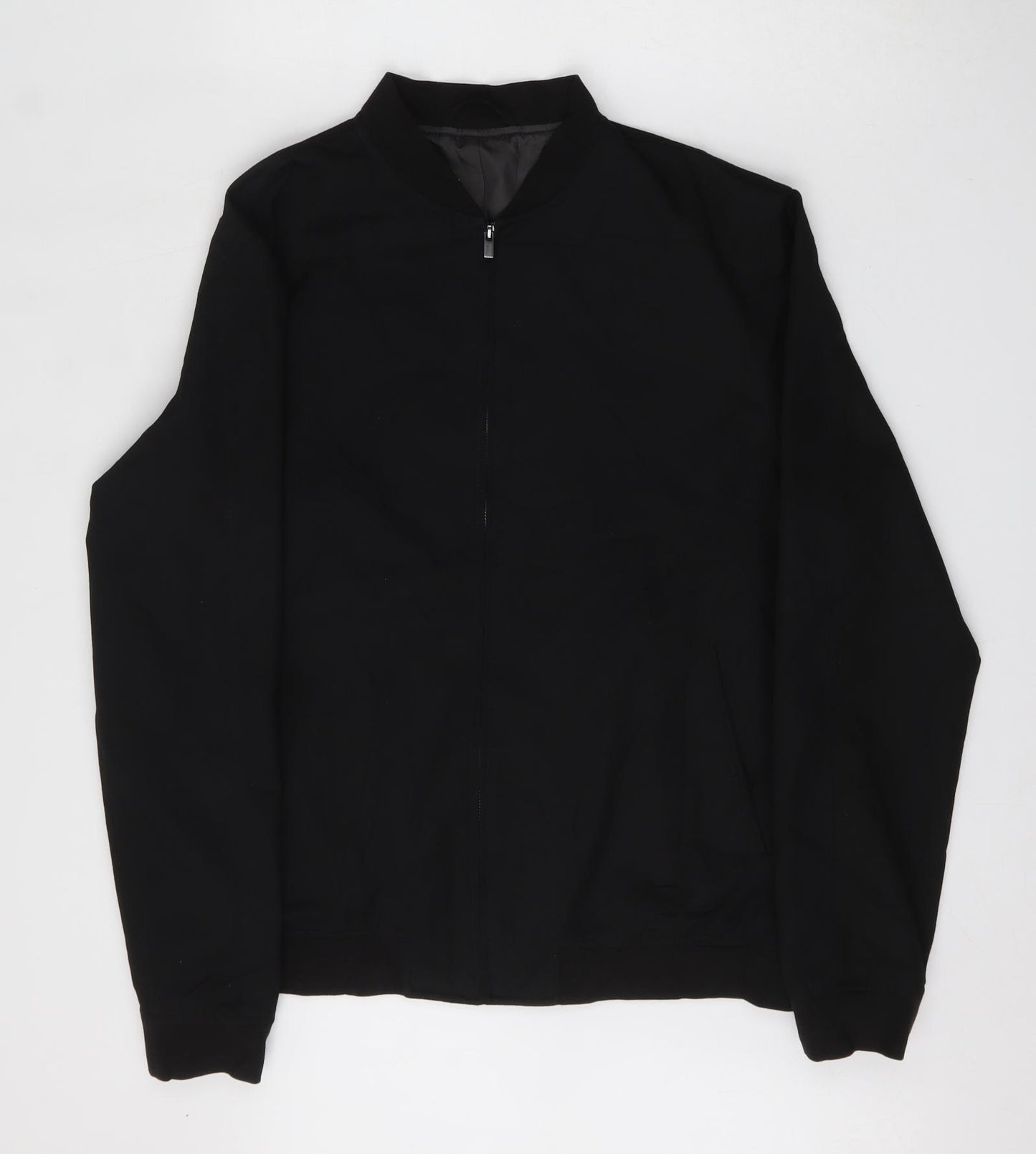 NEXT Mens Black   Bomber Jacket Jacket Size L  Zip