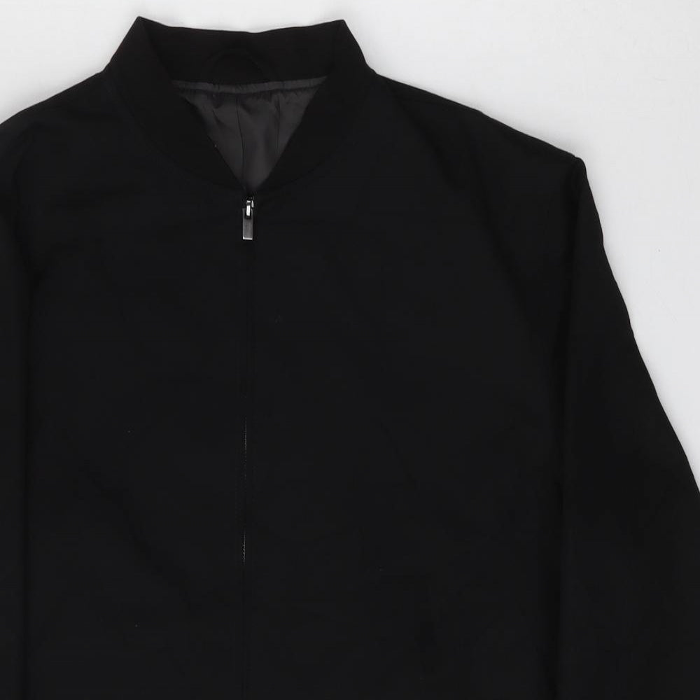 NEXT Mens Black   Bomber Jacket Jacket Size L  Zip