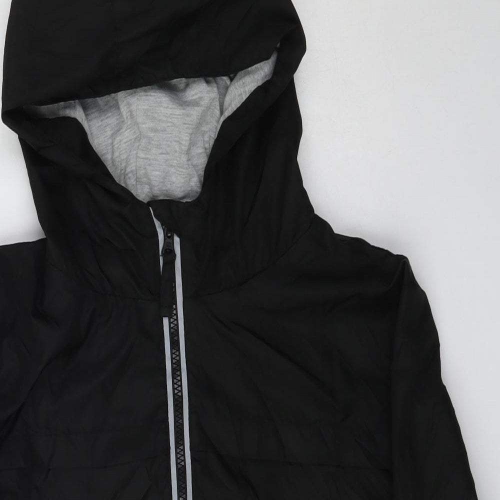 Pep&Co Boys Black   Windbreaker Jacket Size 12-13 Years  Zip