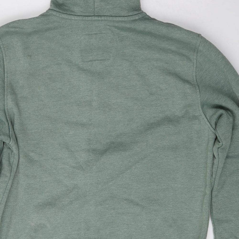 Superdry Mens Green  Cotton Full Zip Hoodie Size L