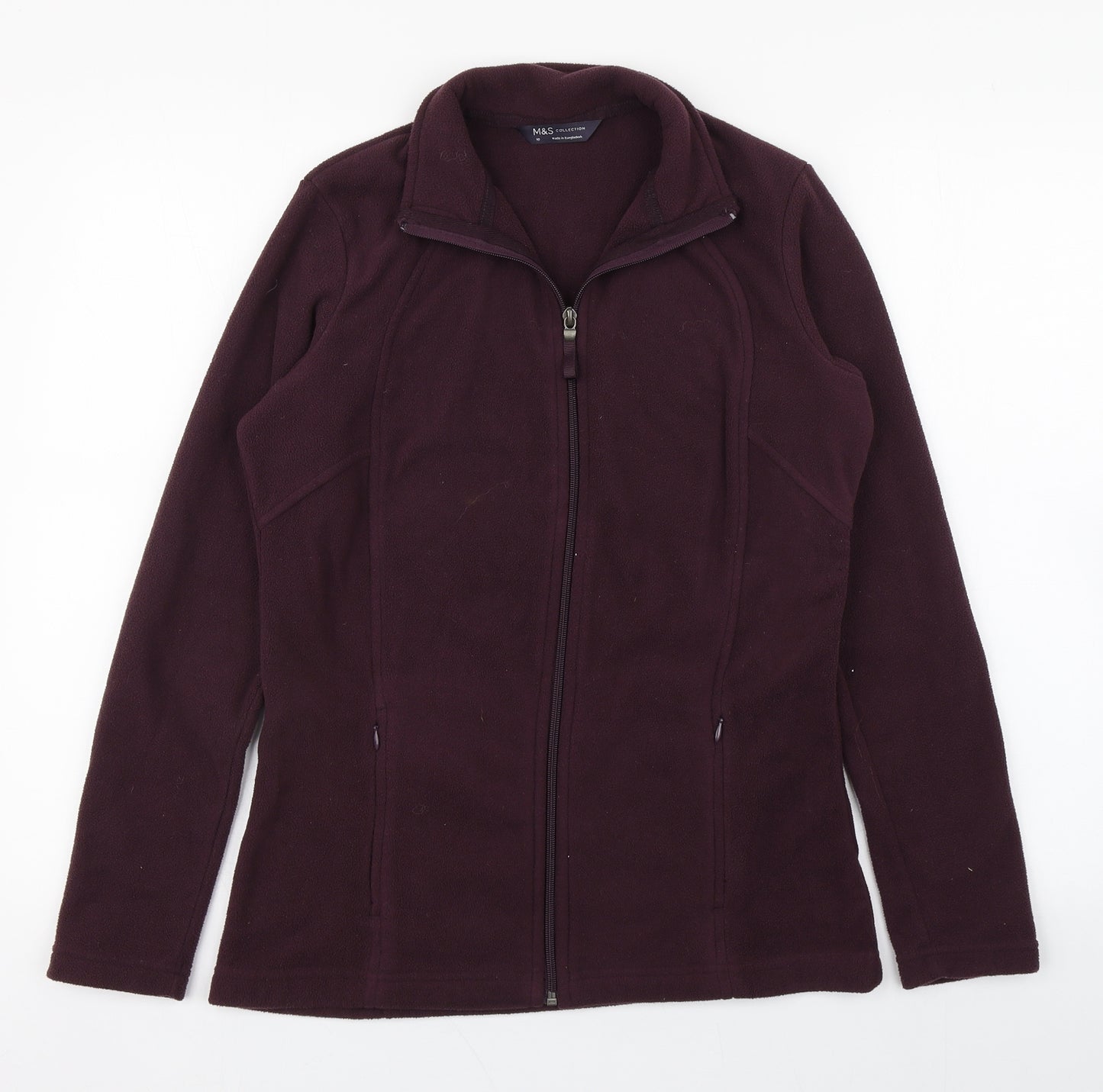 Marks and Spencer Womens Purple   Jacket  Size 10  Zip